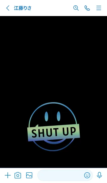 [LINE着せ替え] スマイル グラデーション 159の画像3