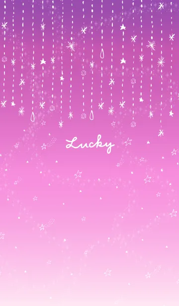 [LINE着せ替え] グラデーション 星 舞う22の画像1