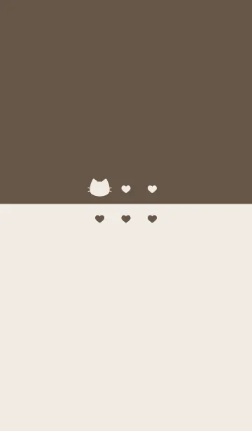 [LINE着せ替え] ねことハート(beige&dusty colors:02).の画像1