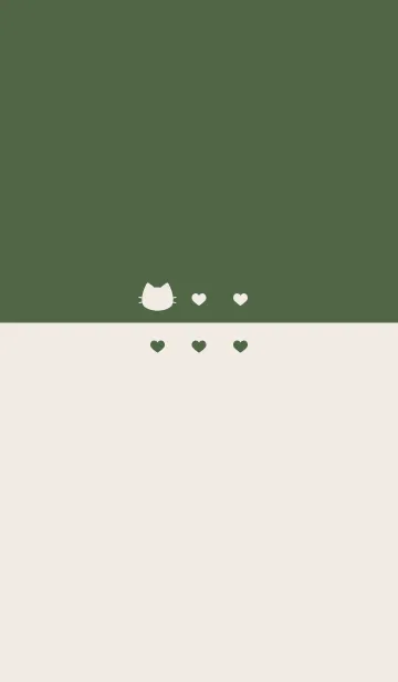 [LINE着せ替え] ねことハート(beige&dusty colors:04).の画像1