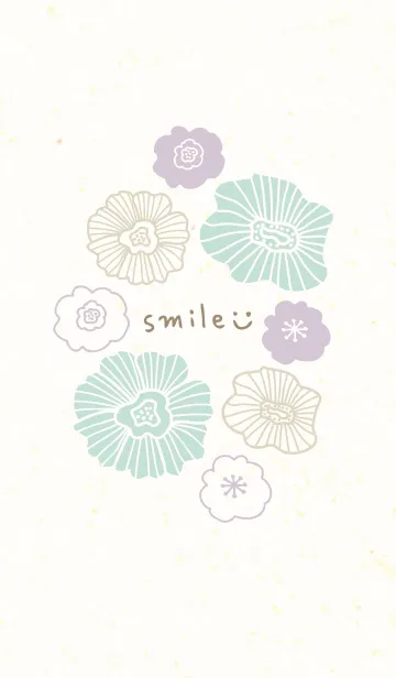 [LINE着せ替え] 北欧風お花3の画像1