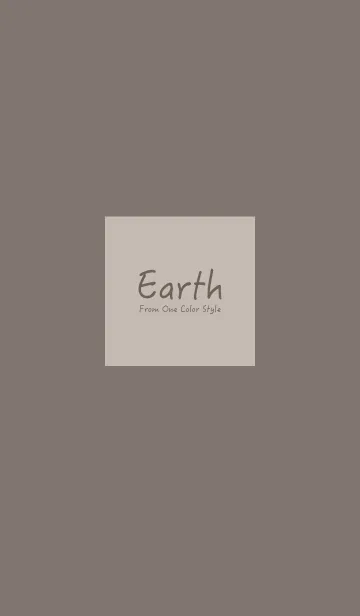 [LINE着せ替え] Earth ／  グレーブラウンの画像1