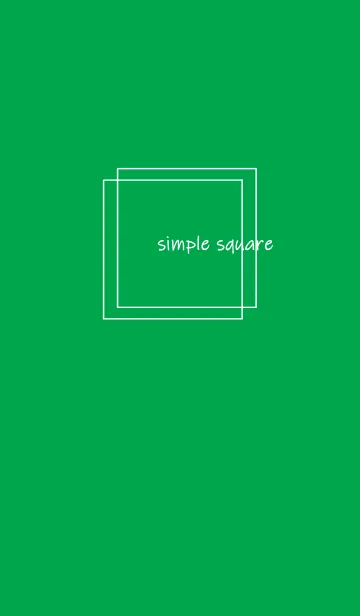 [LINE着せ替え] simple square /greenの画像1