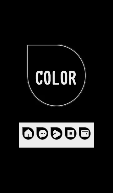 [LINE着せ替え] bw color J10の画像1