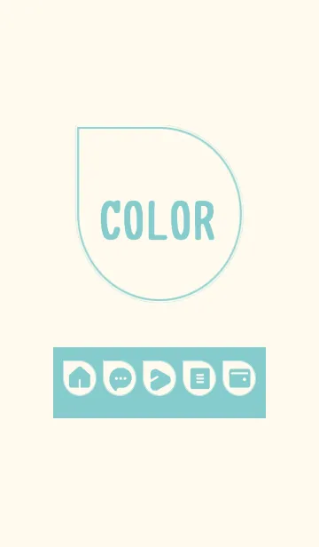 [LINE着せ替え] beige color J09の画像1