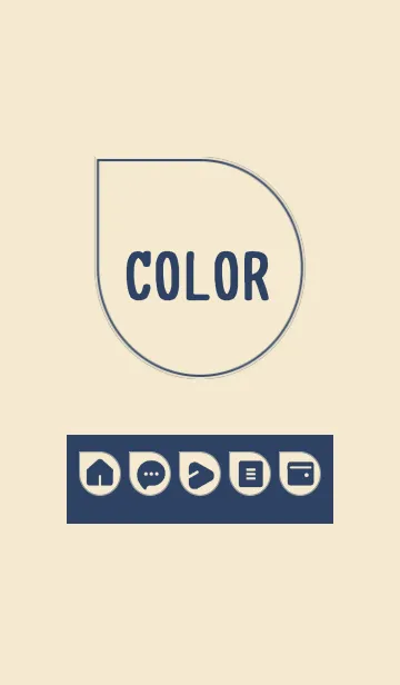 [LINE着せ替え] beige color J10の画像1