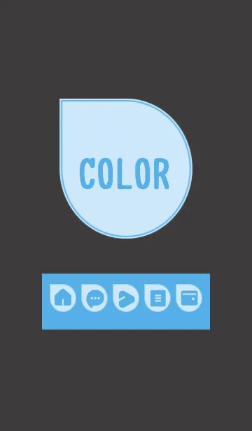 [LINE着せ替え] blue color J10の画像1