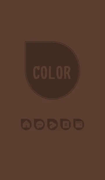 [LINE着せ替え] brown color J06の画像1