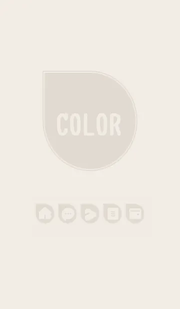 [LINE着せ替え] brown color J07の画像1