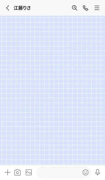 [LINE着せ替え] カラー方眼紙の着せかえ/ブルーグレイの画像3