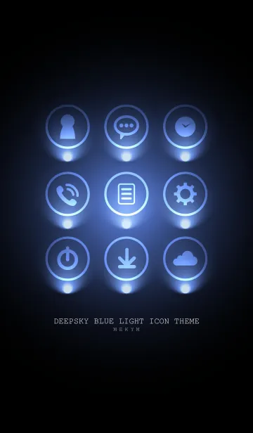 [LINE着せ替え] DEEPSKY BLUE LIGHT ICON THEME 2の画像1