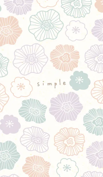 [LINE着せ替え] 北欧風 お花 可愛い19の画像1