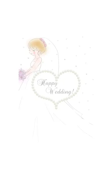 [LINE着せ替え] Happy wedding for bride！！の画像1