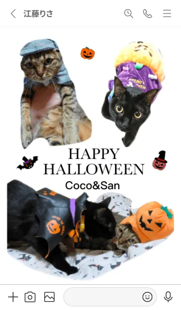 [LINE着せ替え] san&coco HAPPY HALLOWEENの画像3