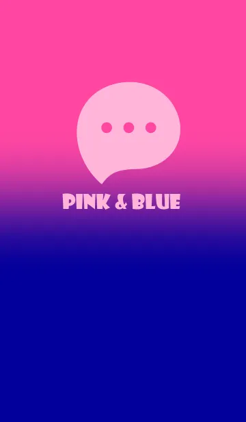 [LINE着せ替え] Blue & Pink Theme V3 (JP)の画像1