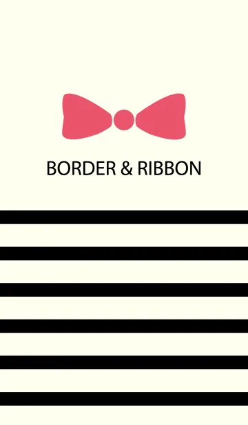 [LINE着せ替え] Black Border & Pink Ribbon 9の画像1