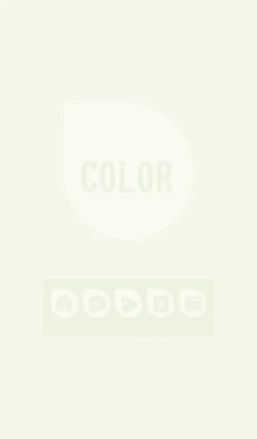 [LINE着せ替え] green color J13の画像1