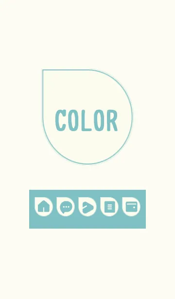 [LINE着せ替え] green color J17の画像1