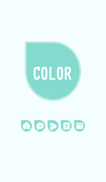 [LINE着せ替え] green color J18の画像1