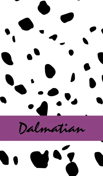 [LINE着せ替え] Dalmatian -Plum-の画像1