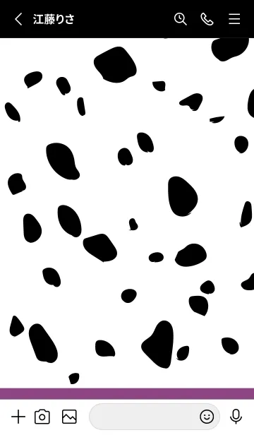[LINE着せ替え] Dalmatian -Plum-の画像3