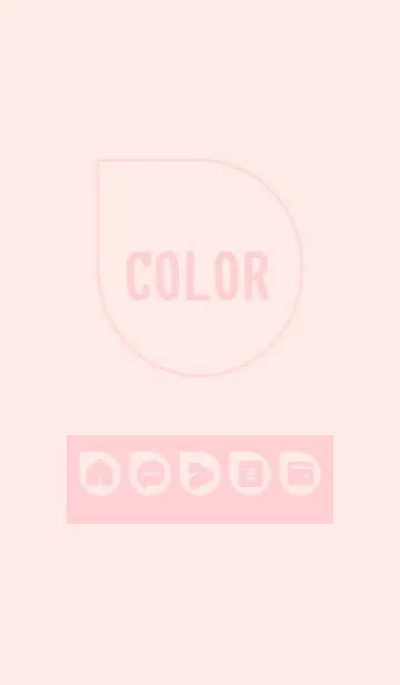 [LINE着せ替え] pink color J07の画像1