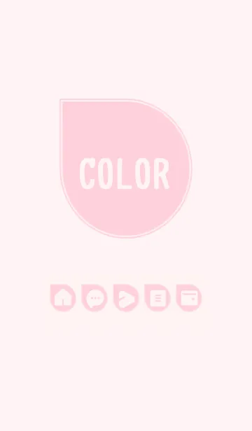 [LINE着せ替え] pink color J08の画像1