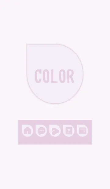 [LINE着せ替え] purple color J08の画像1