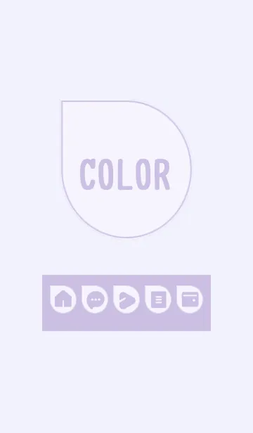 [LINE着せ替え] purple color J09の画像1