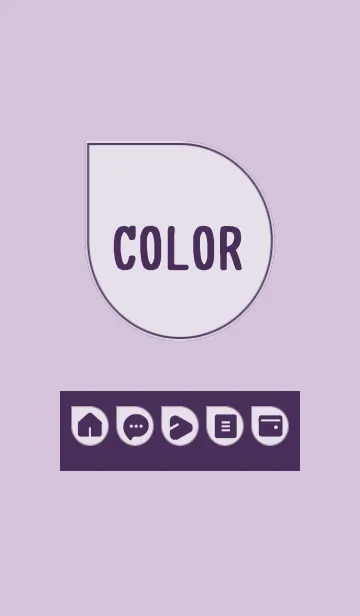 [LINE着せ替え] purple color J10の画像1