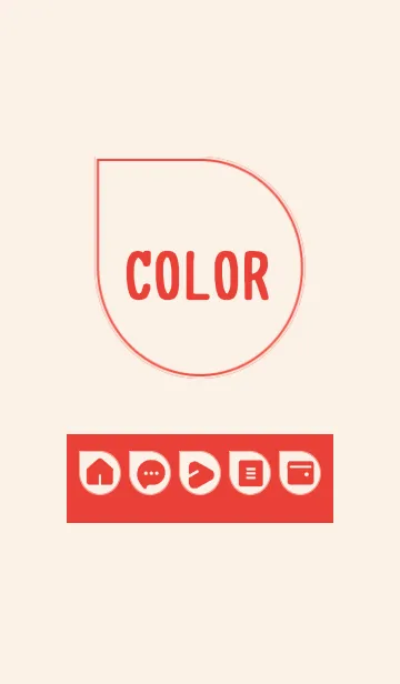 [LINE着せ替え] red color J09の画像1