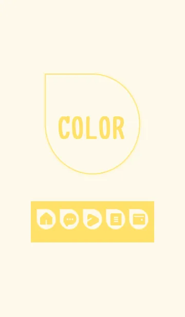 [LINE着せ替え] yellow color J09の画像1