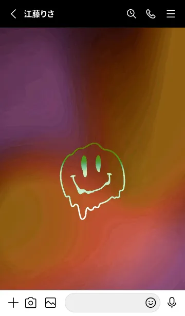 [LINE着せ替え] サイケデリック スマイル 243の画像3