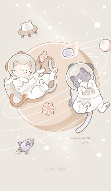 [LINE着せ替え] 日系 - 未分類｜宇宙旅行猫の画像1