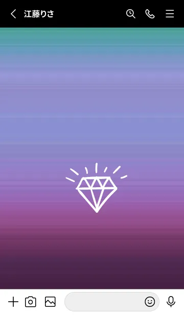 [LINE着せ替え] グラデーション ダイアモンド  161の画像3