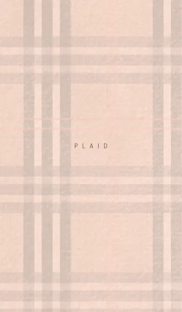 [LINE着せ替え] シンプル チェック柄 01 - ブラウン ピンクの画像1