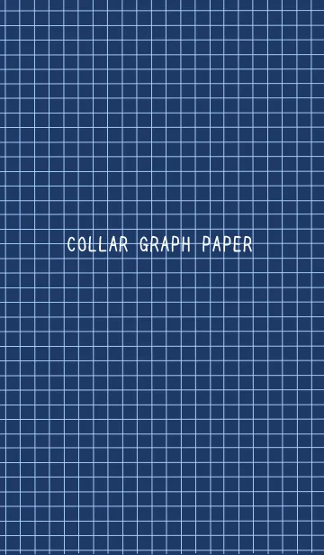 [LINE着せ替え] カラー方眼紙の着せかえ/ネイビーブルーの画像1