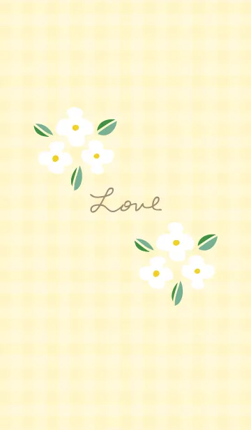 [LINE着せ替え] かわいい白い花2の画像1