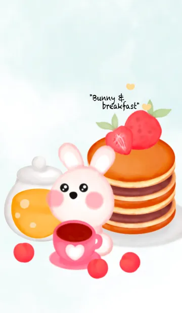 [LINE着せ替え] Sweet breakfast with bunny 11の画像1