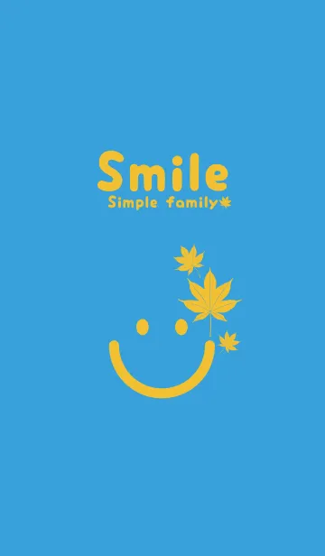 [LINE着せ替え] スマイル＆紅葉 露草の画像1