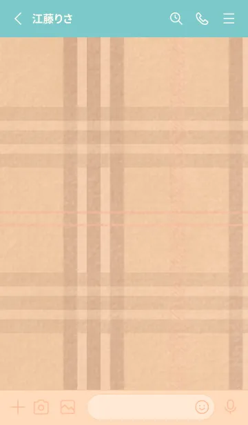 [LINE着せ替え] シンプル チェック柄 01 - o&tb (a)の画像3