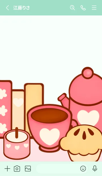 [LINE着せ替え] Sweet day Sweet pie :)の画像3