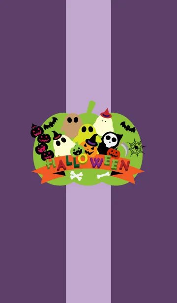 [LINE着せ替え] ハロウィンの着せかえ 紫の画像1