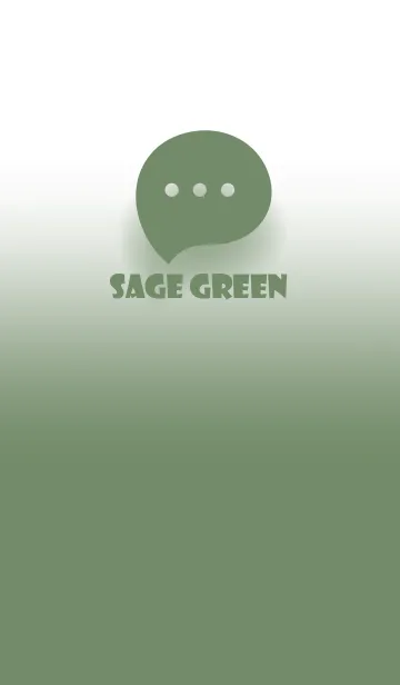 [LINE着せ替え] Sage Green & White Theme V.2 (JP)の画像1