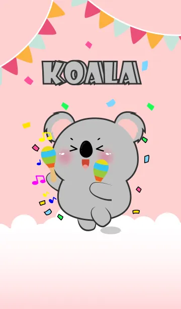 [LINE着せ替え] Cute Koala Love Party Theme (JP)の画像1