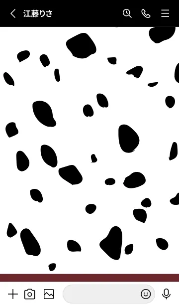 [LINE着せ替え] Dalmatian -Bordeaux-の画像3