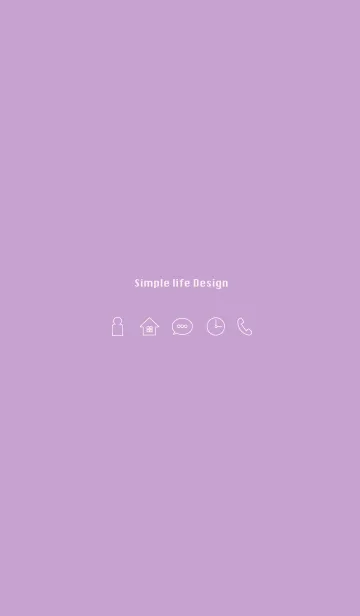 Simple life design -purple2-の着せ替えメイン画像