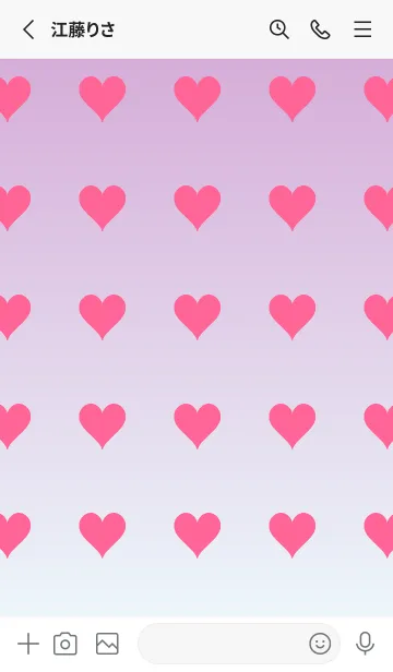 [LINE着せ替え] くすみピンク❤︎アズール/TKCJの画像3