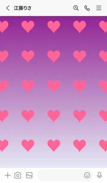 [LINE着せ替え] パープル❤︎アズール/TKCJの画像3