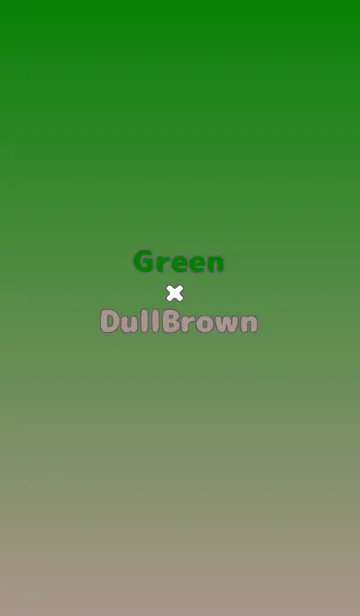 [LINE着せ替え] グリーン★くすみブラウン.TKCの画像1